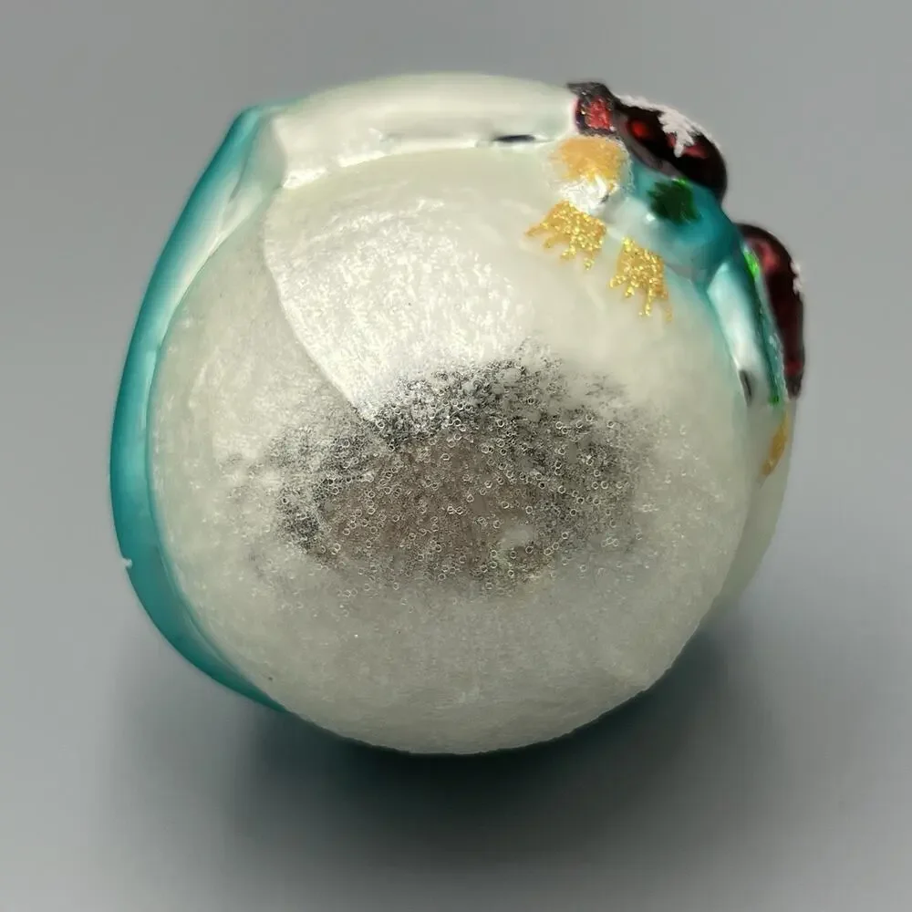 Christopher Radko Jolly Wrap Junior Hand Blown Glass Christmas Ornament 4